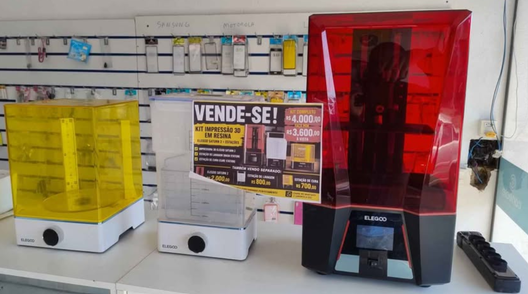 IMPRESSORA 3D ELEGOO SATURN 2 – KIT COMPLETO - foto 3